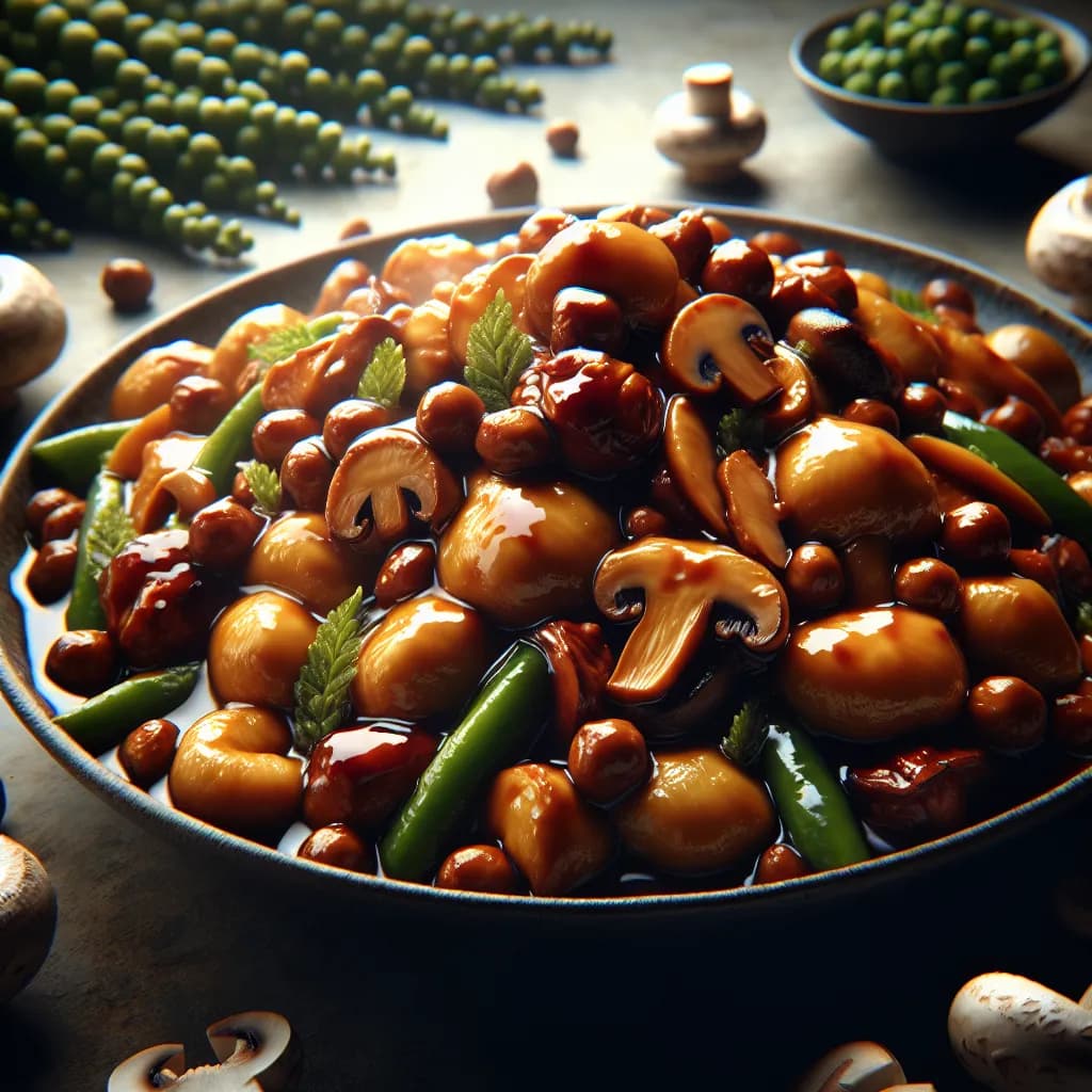 Water Chestnut and Mushroom Stir-Fry