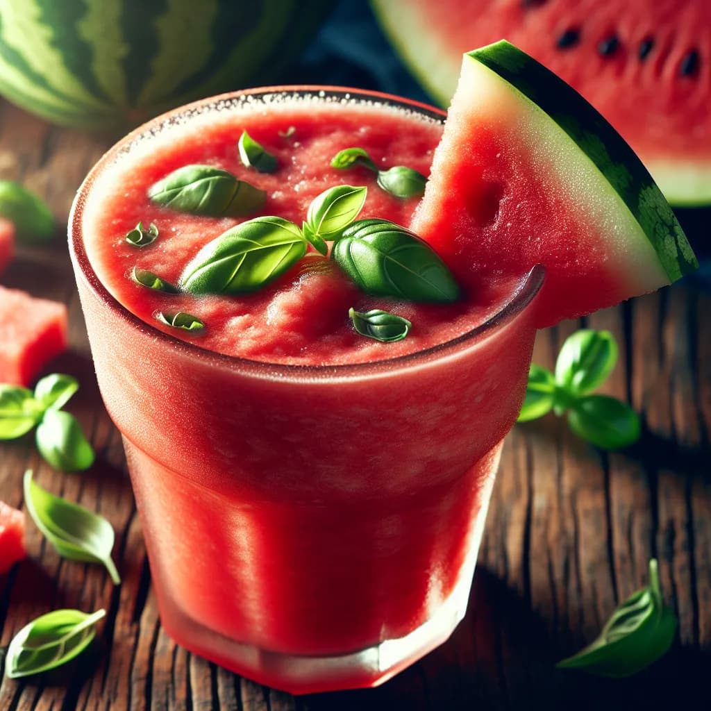 Watermelon Basil Smoothie