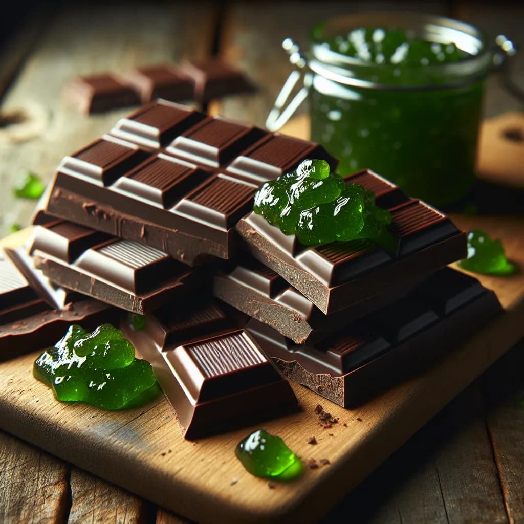 Wei Chocolate Bars with Green Apple Jam