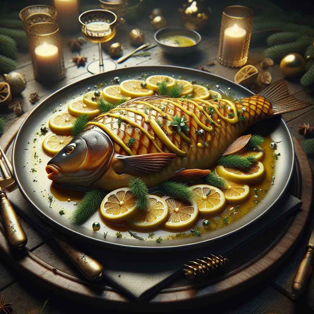 Weihnachtskarpfen mit Zitronenbutter