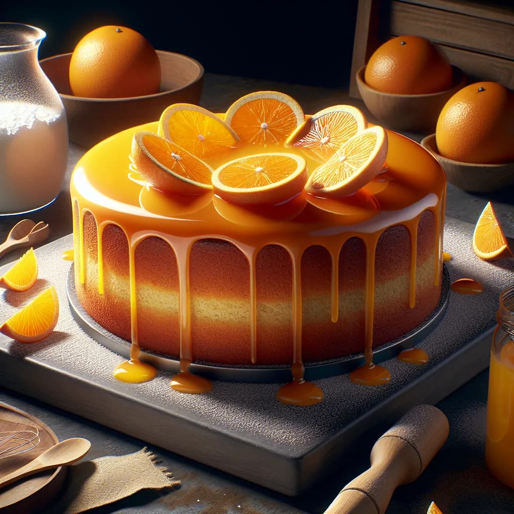 Wheat Flour Orange Cake