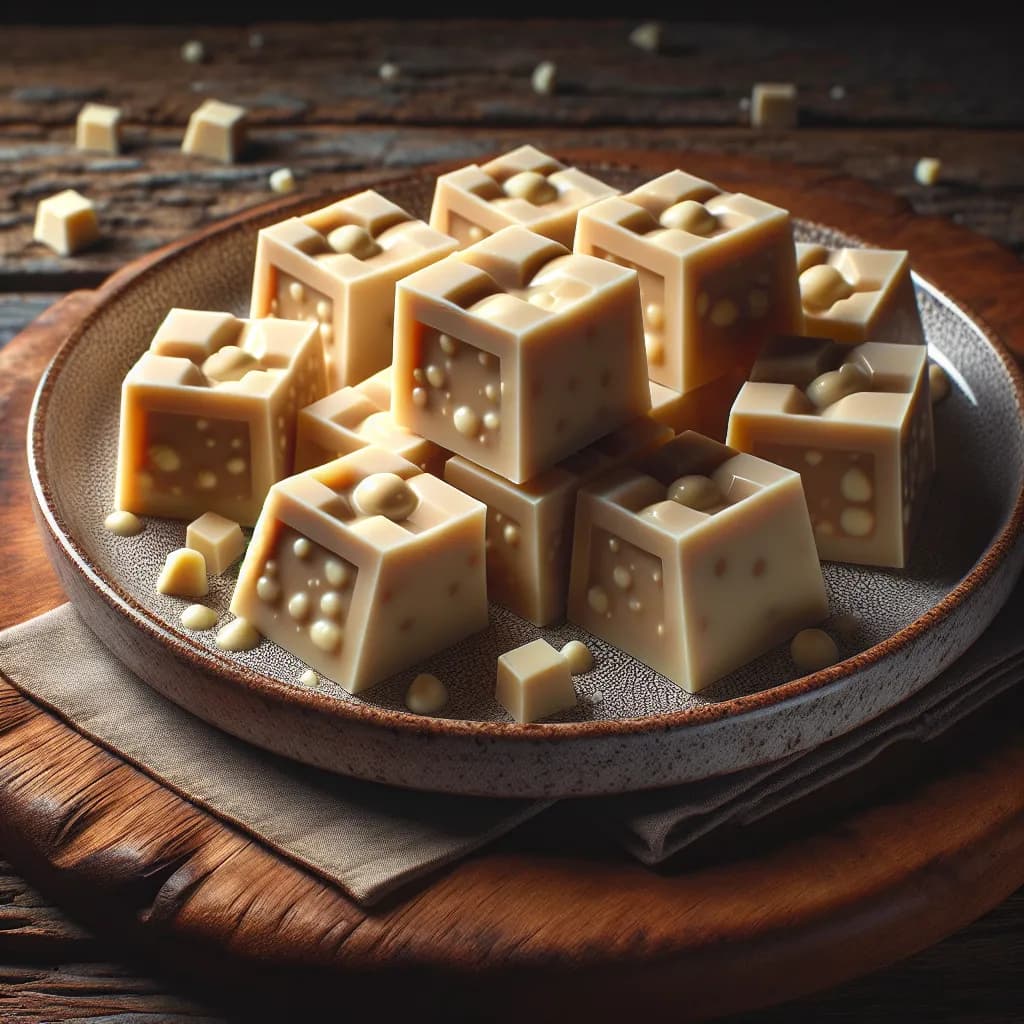 White Chocolate and Condensed Milk Fudge