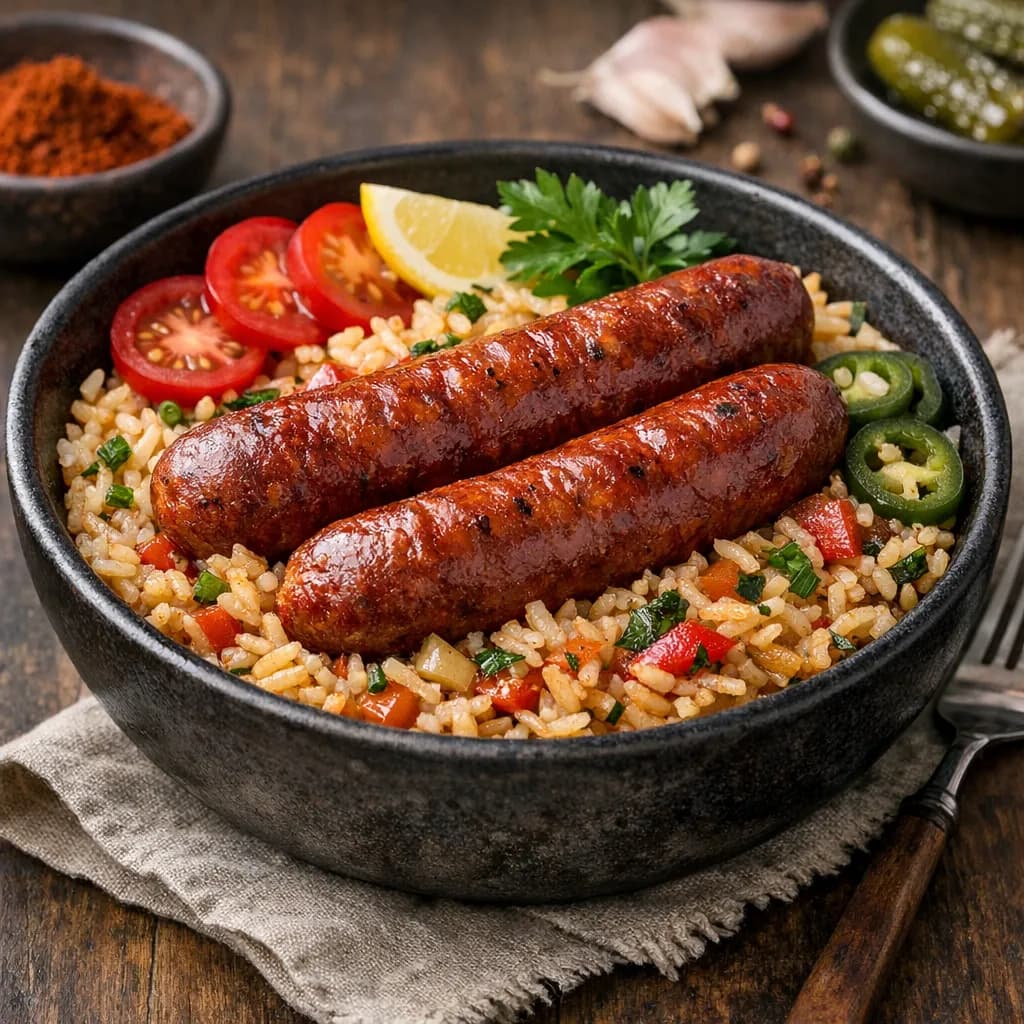 Whole Hungarian Sausage Rice Bowl