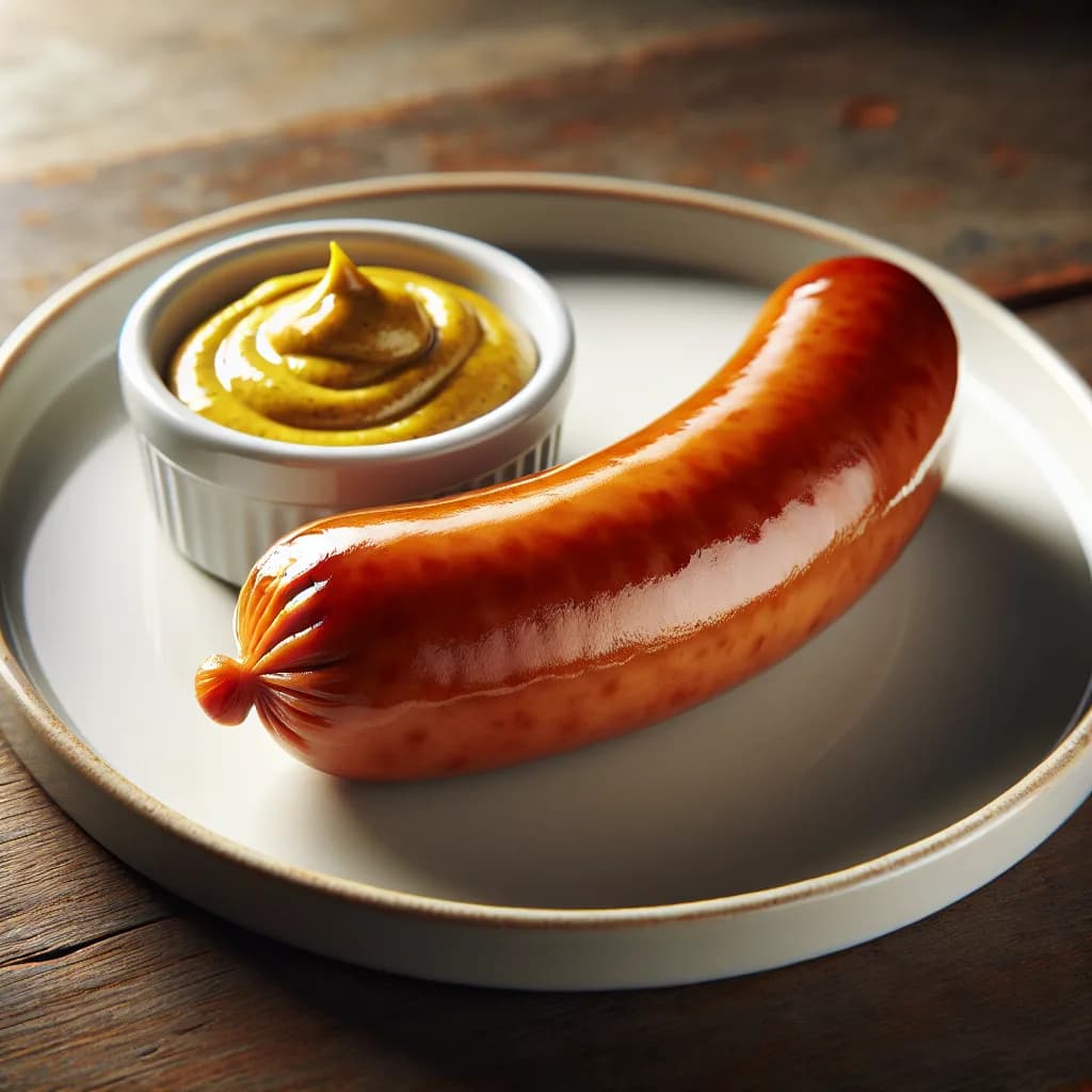 Wiener Würstchen mit scharfem Senf