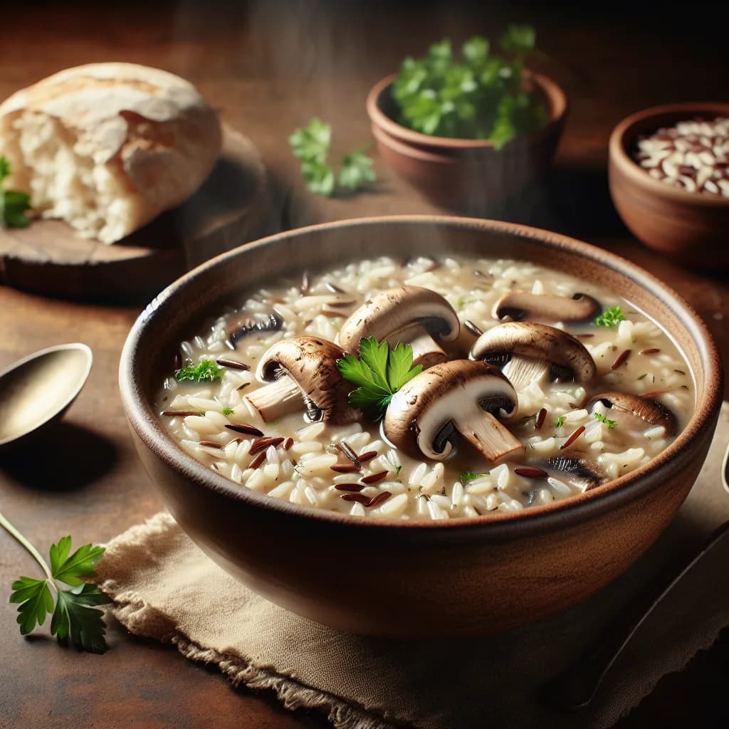 Wildreis-Pilz-Suppe
