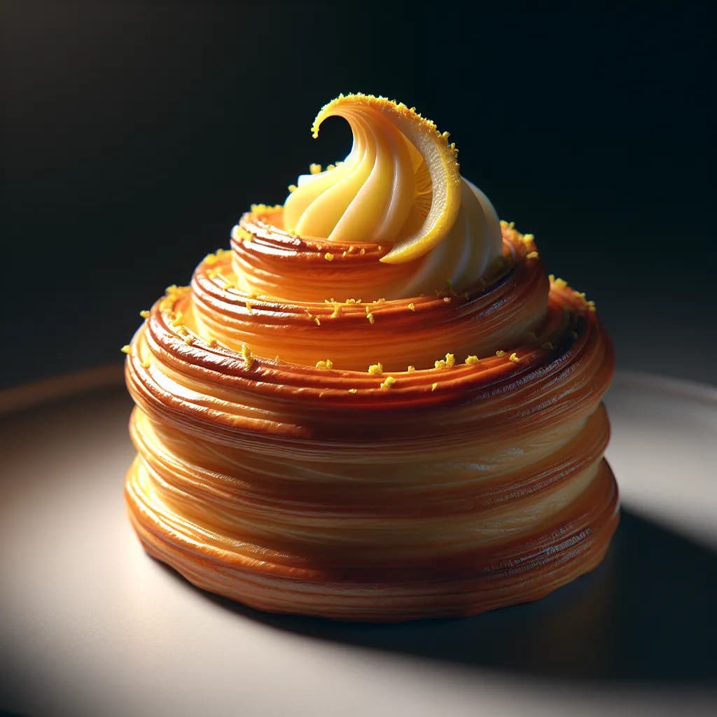 Windgebäck mit Zitrone