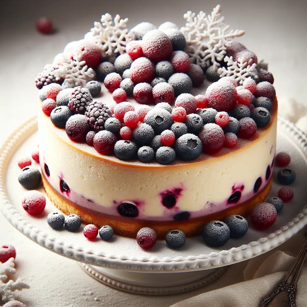Wintry Berry Cheesecake