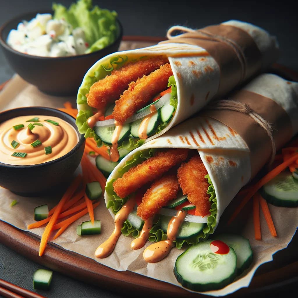 Wrap de Milanesa de Pollo