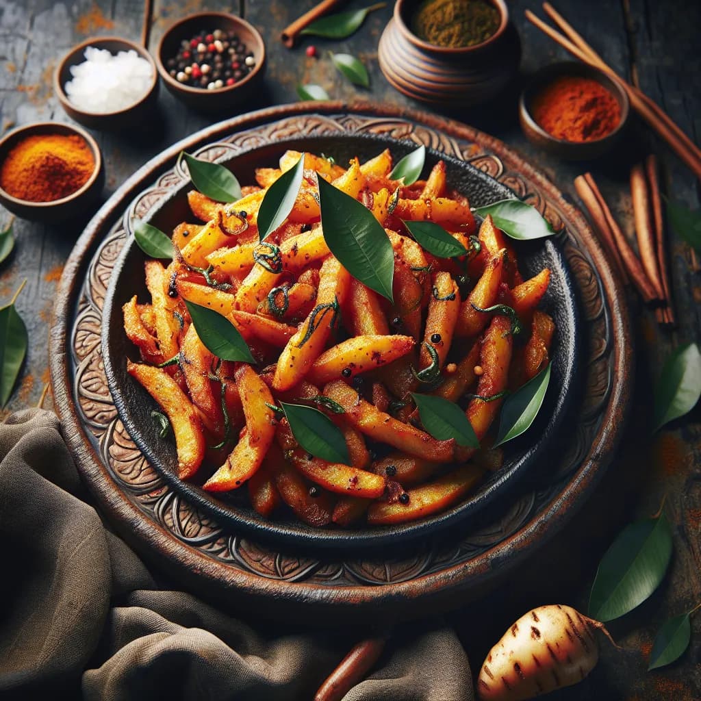 Yam Masala Fry