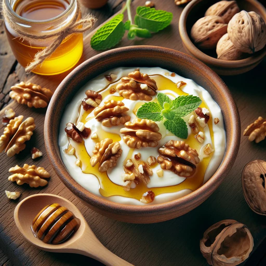 Yogurt Greco con Miele e Noci