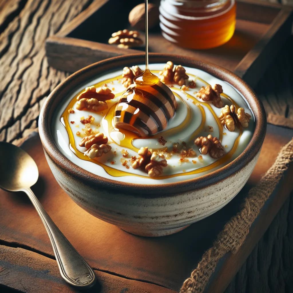 Yogurt con Miele e Noci