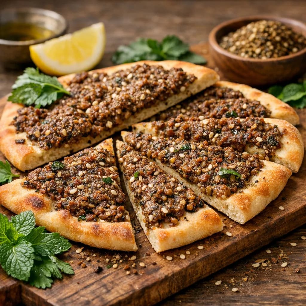 Zaatar Kibbeh Flatbreads