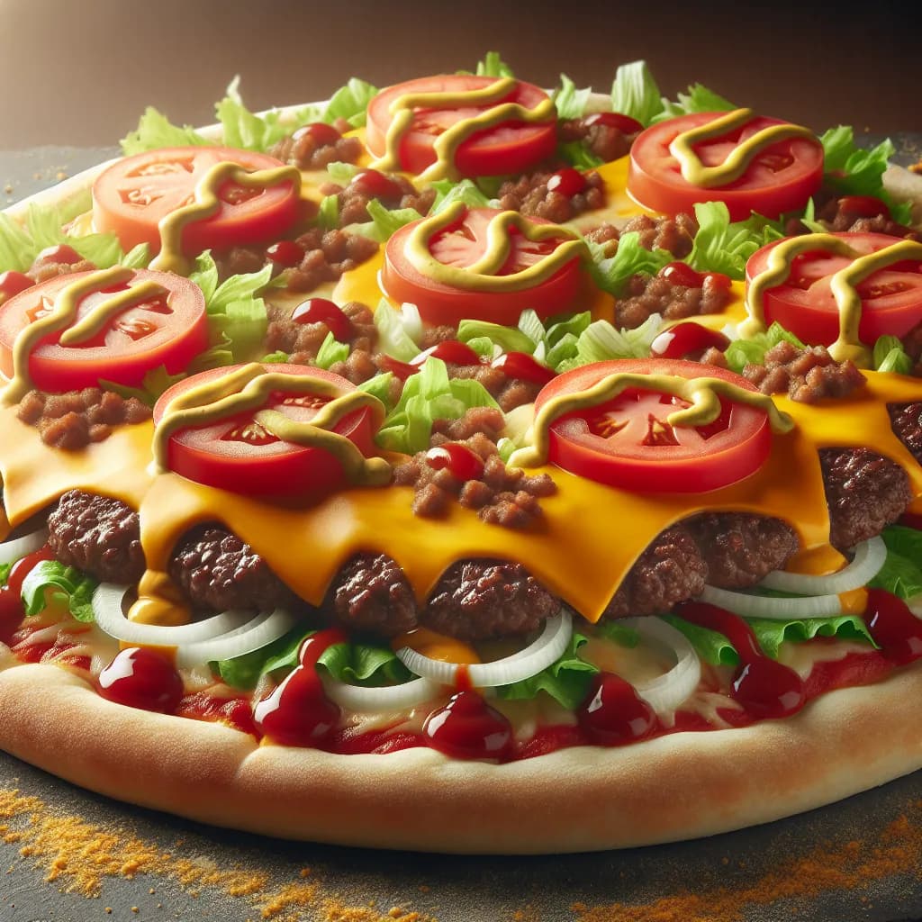 Zesty Cheeseburger Pizza