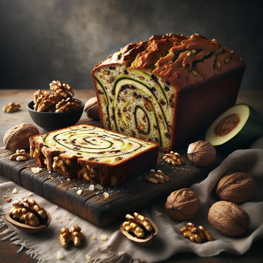 Zucchini Bread with Walnuts