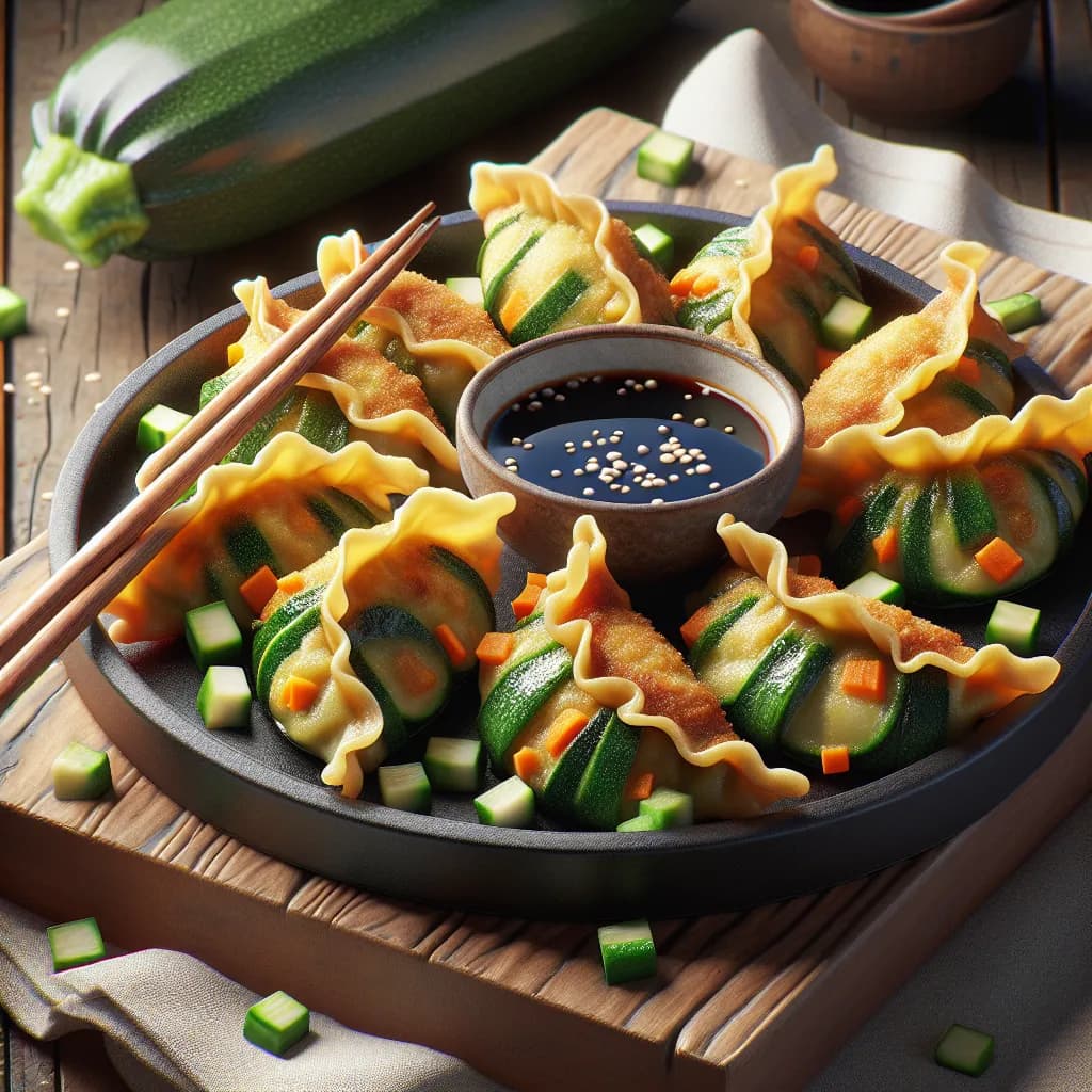 Zucchini Fried Pot Stickers