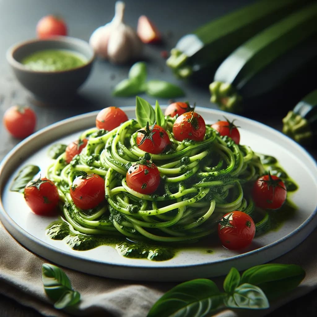 Zucchini Noodles with Pesto