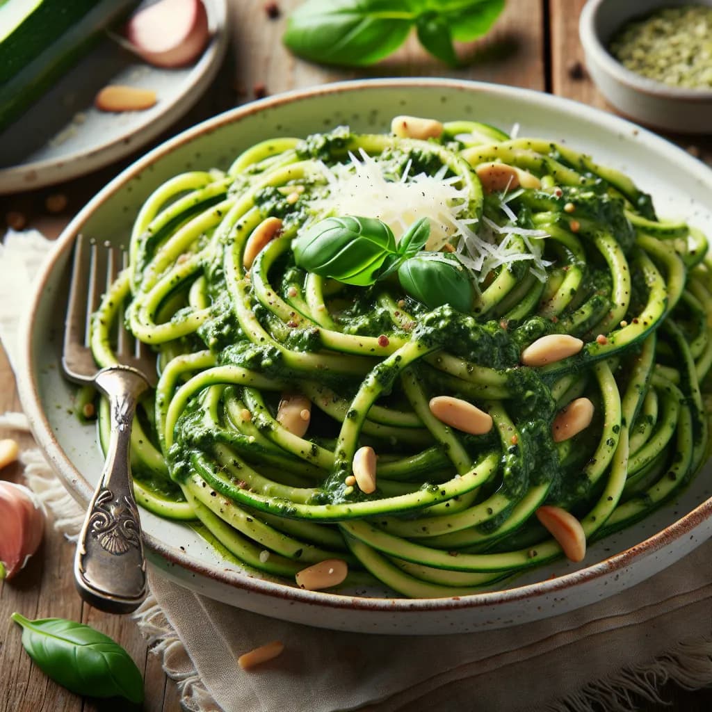 Zucchini Noodles with Pesto