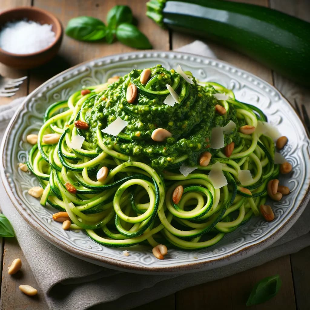 Zucchini Noodles with Pesto