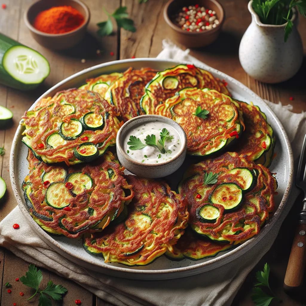 Zucchini Spicy Pancakes