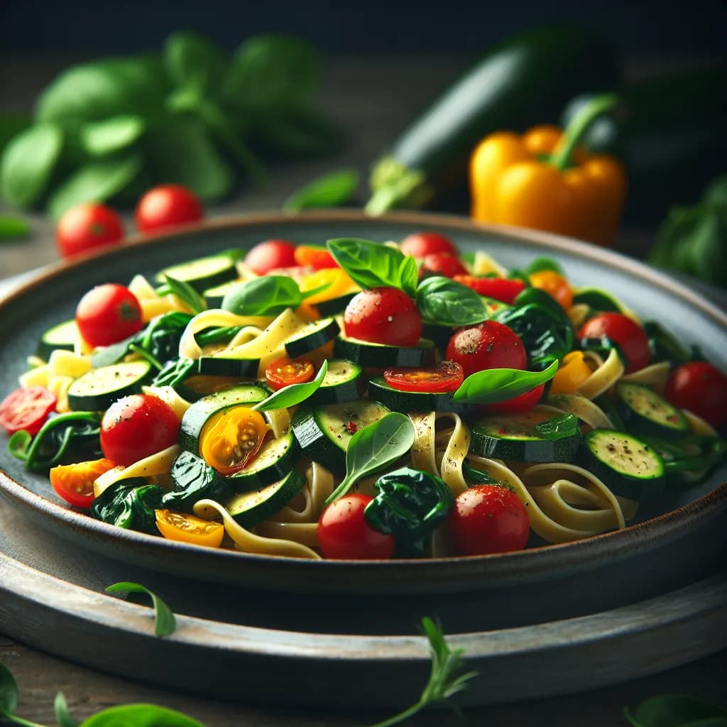 Zucchini and Cherry Tomato Pasta