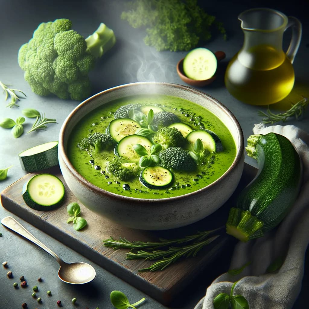 Zucchini-Brokkoli Suppe