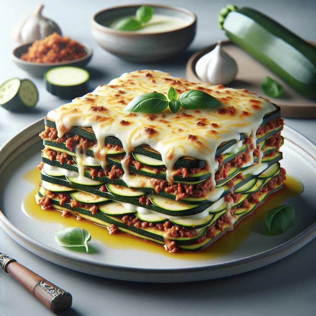Zucchini-Hackfleisch-Lasagne