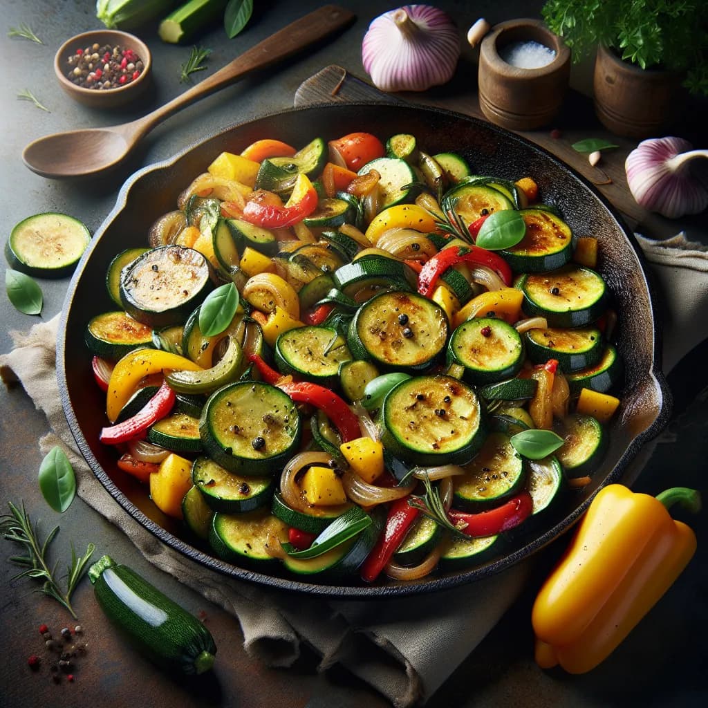 Zucchini-Kartoffel-Pfanne