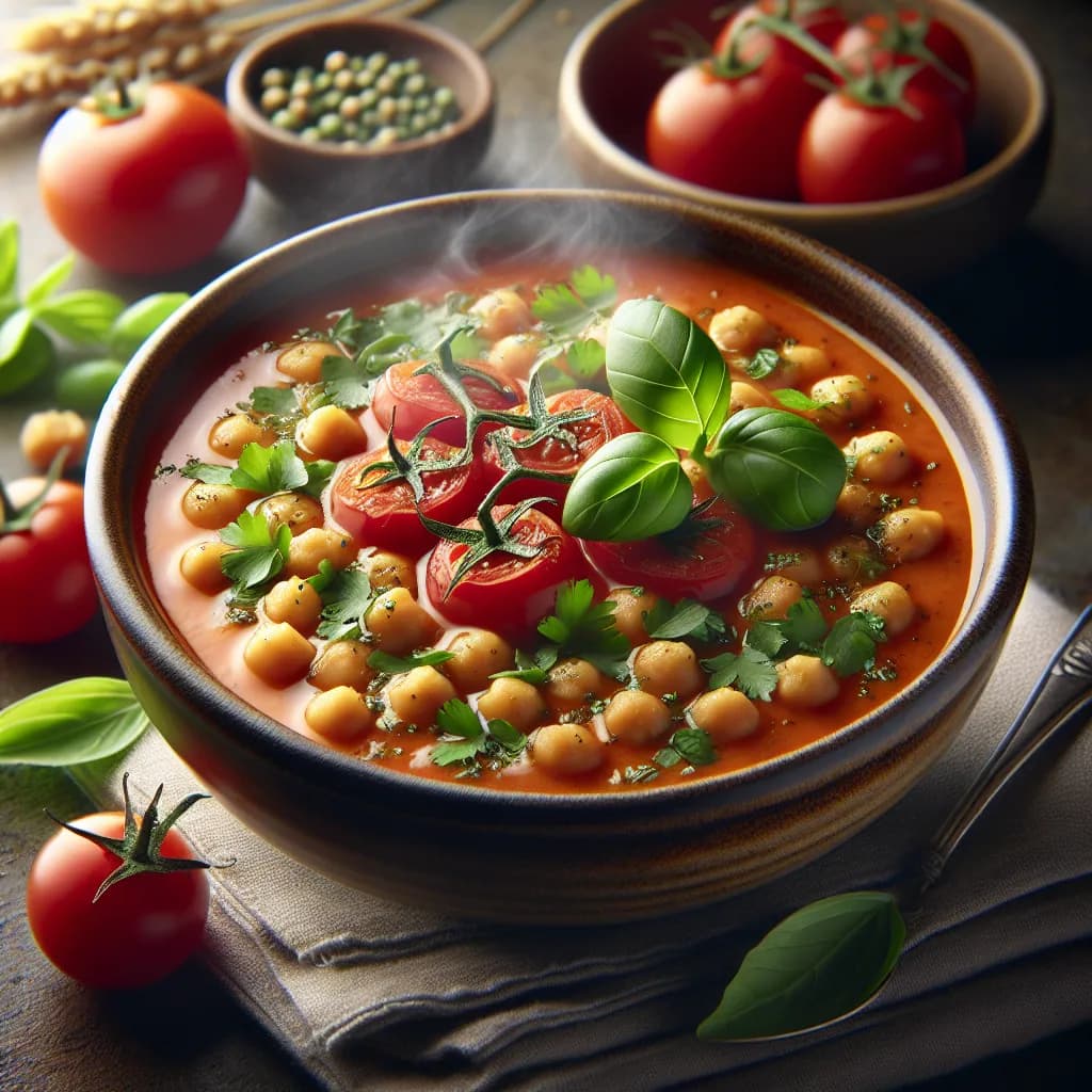 Zuppa di Ceci e Pomodori
