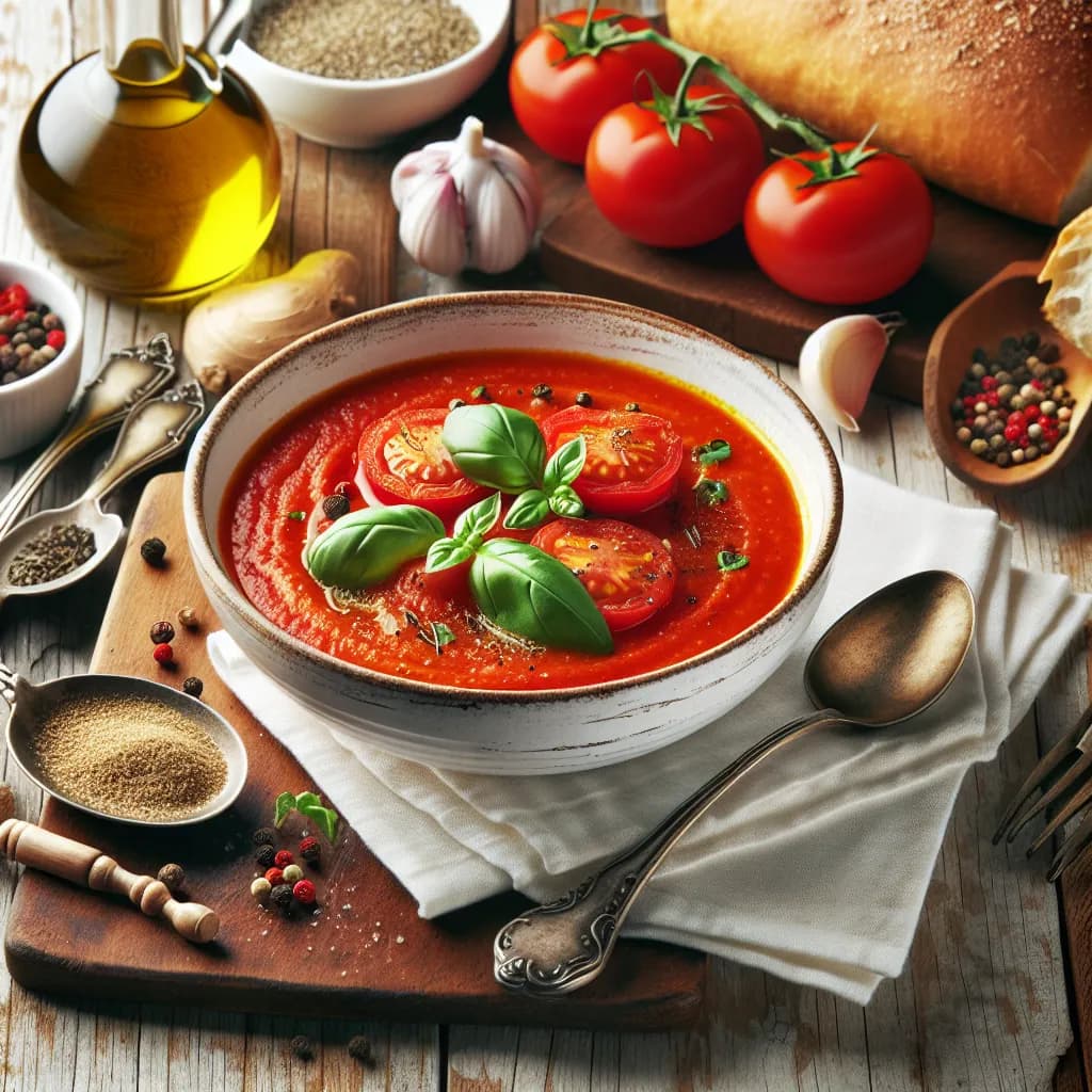 Zuppa di Pomodoro e Zenzero