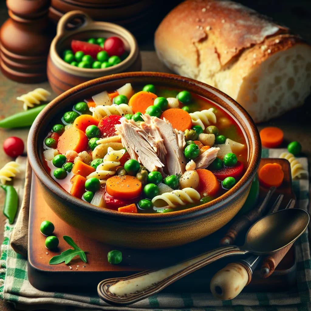 Zuppa di Tacchino e Verdure