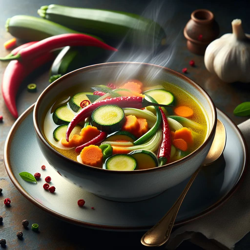 Zuppa di Verdure al Peperoncino