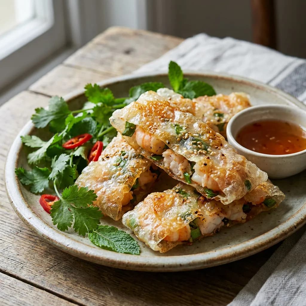 rice paper prawn toast