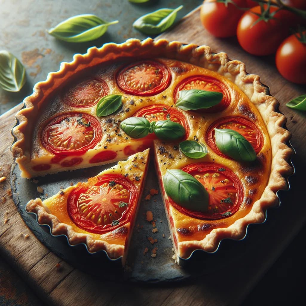 Käse-Tomaten-Quiche
